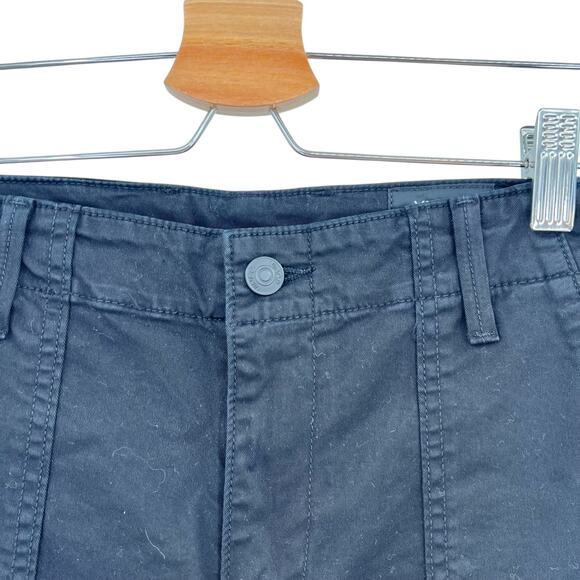 Vince‎ Pants Elastic-hem Patch-front Utility Trouser Jogger Black Size 27 - Picture 4 of 12